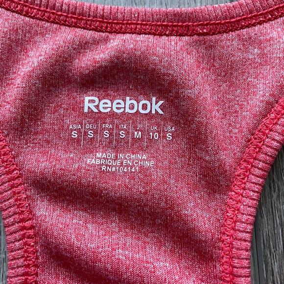 Reebok Ribbed Tank in Red Size Small - Picture 2 of 5